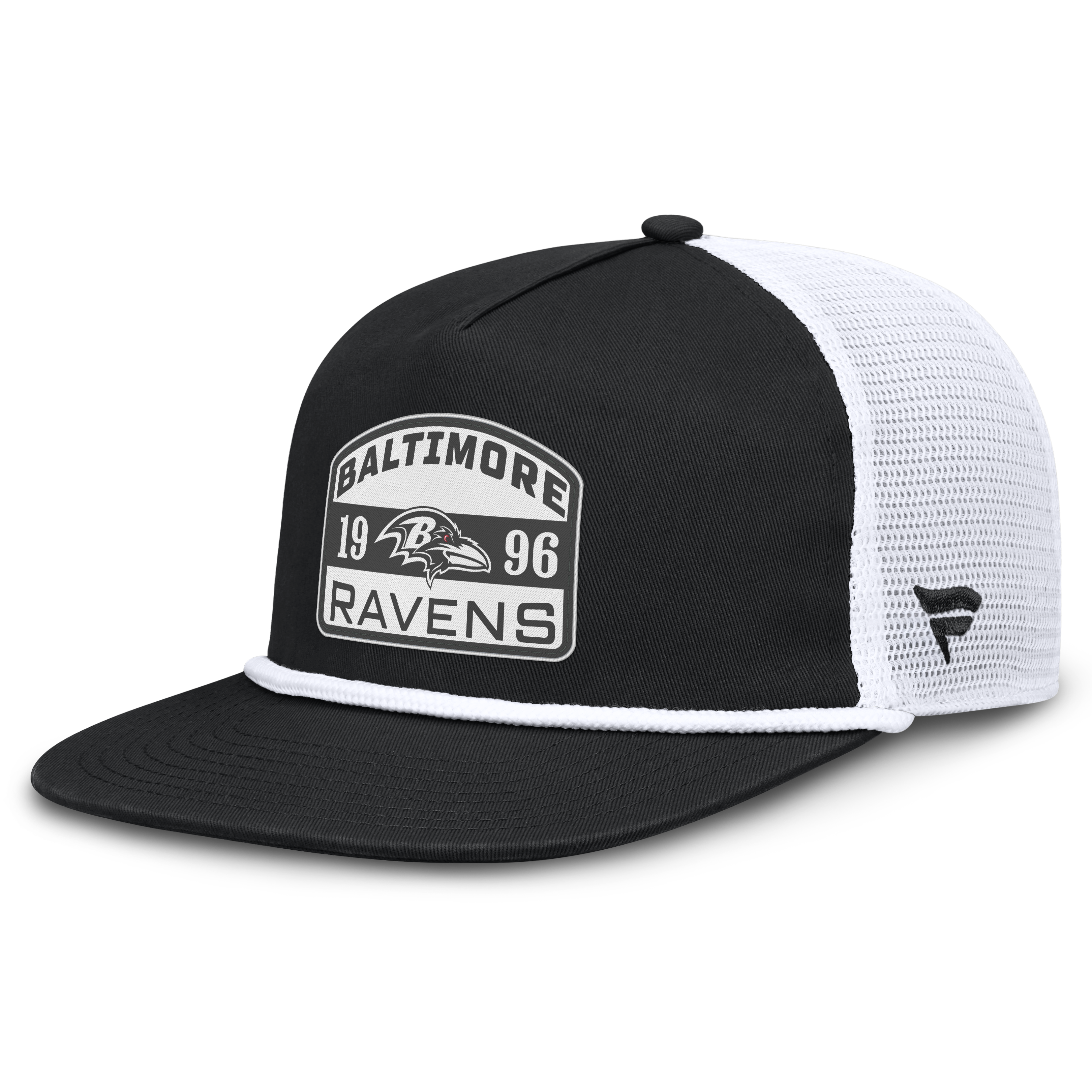 Men's Fanatics Black/White Baltimore Ravens Guidepost Golfer Adjustable Hat