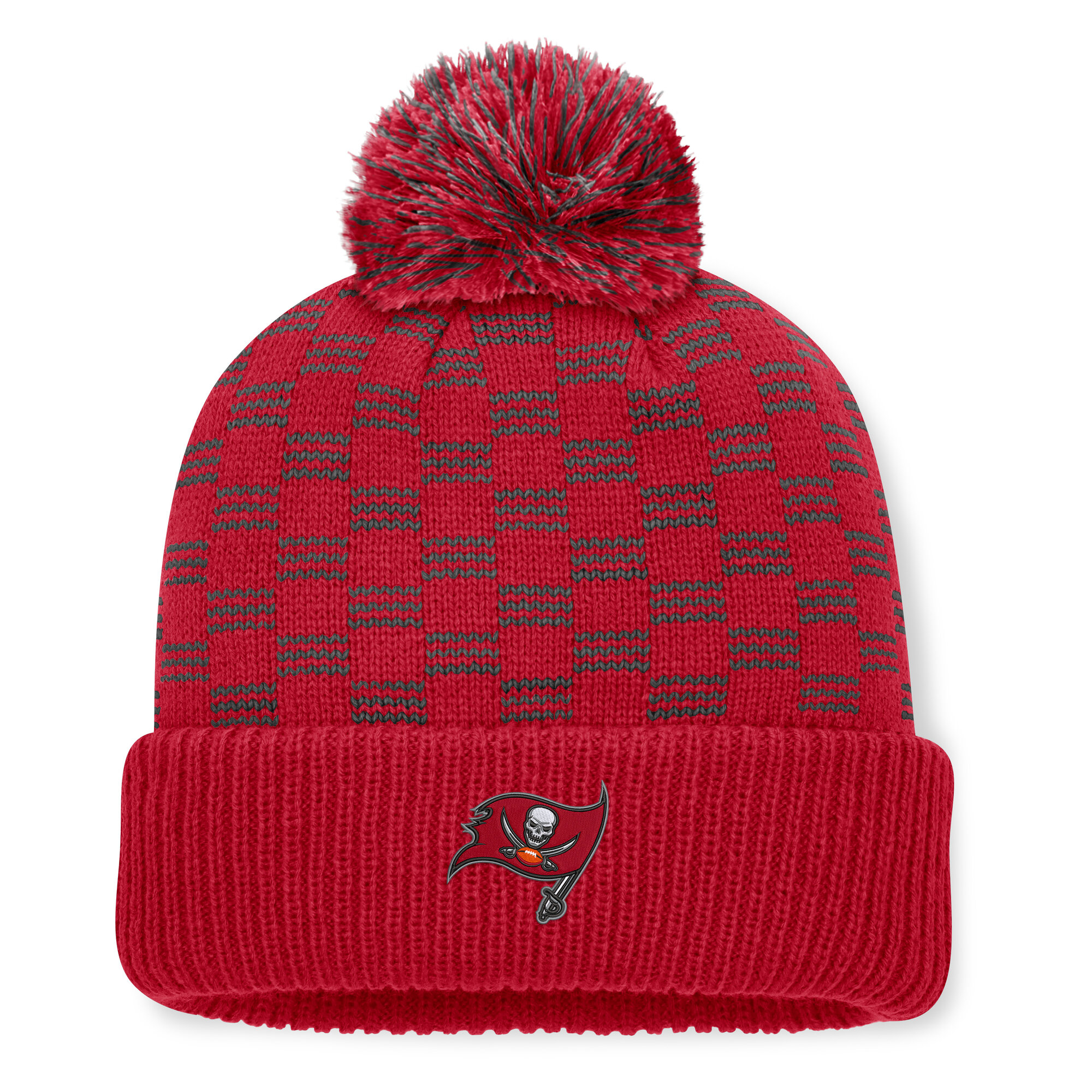 Women's Fanatics Red Tampa Bay Buccaneers Relic Cuffed Knit Hat with Pom