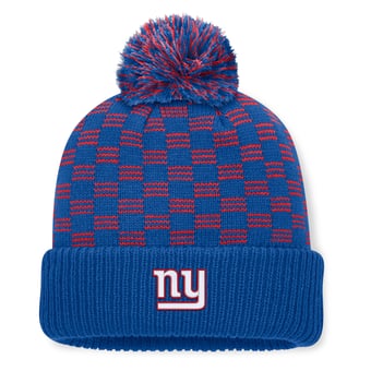 Women's Fanatics  Royal New York Giants Relic Cuffed Knit Hat with Pom