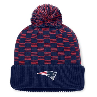 Women's Fanatics  Navy New England Patriots Relic Cuffed Knit Hat with Pom