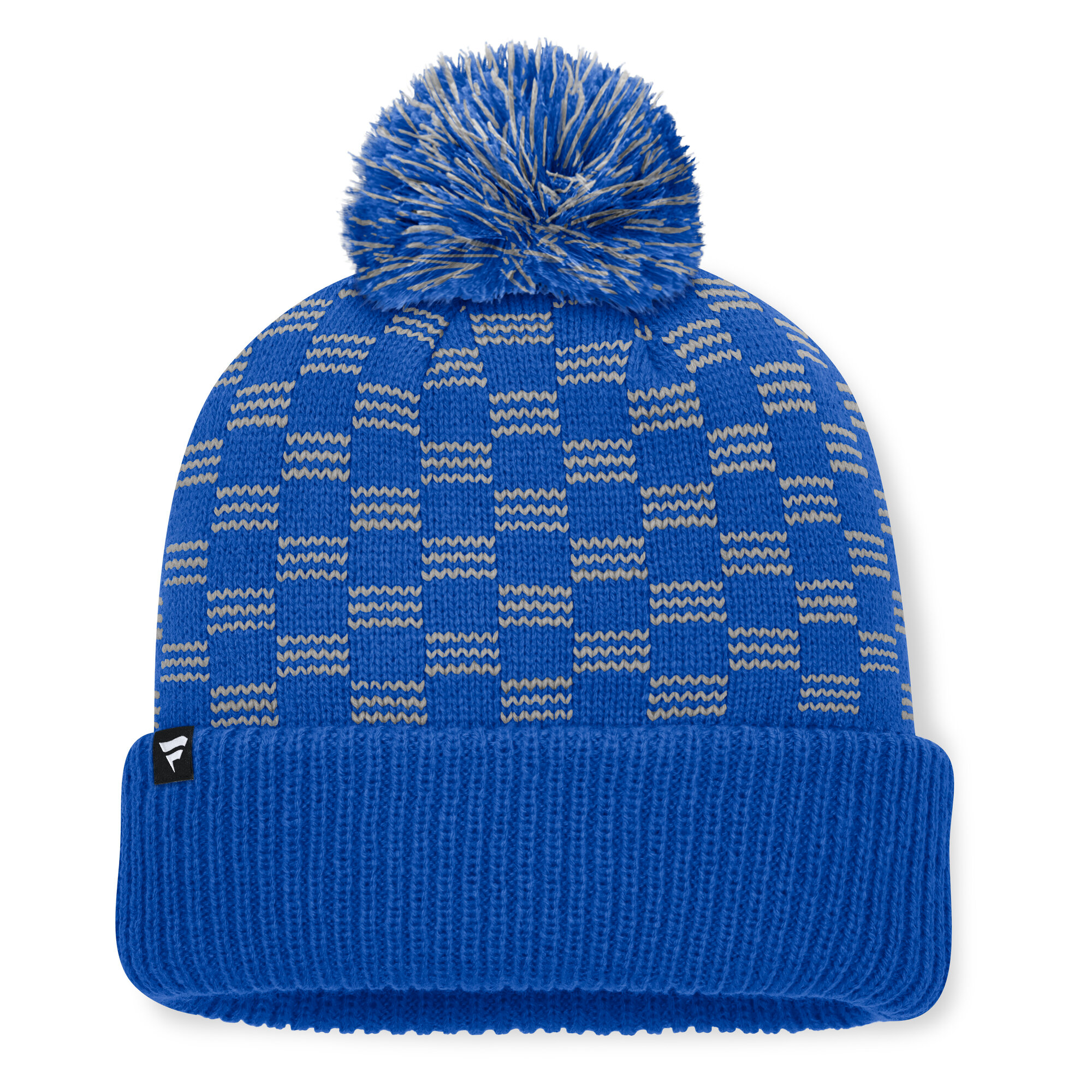 Women's Fanatics Blue Detroit Lions Relic Cuffed Knit Hat with Pom