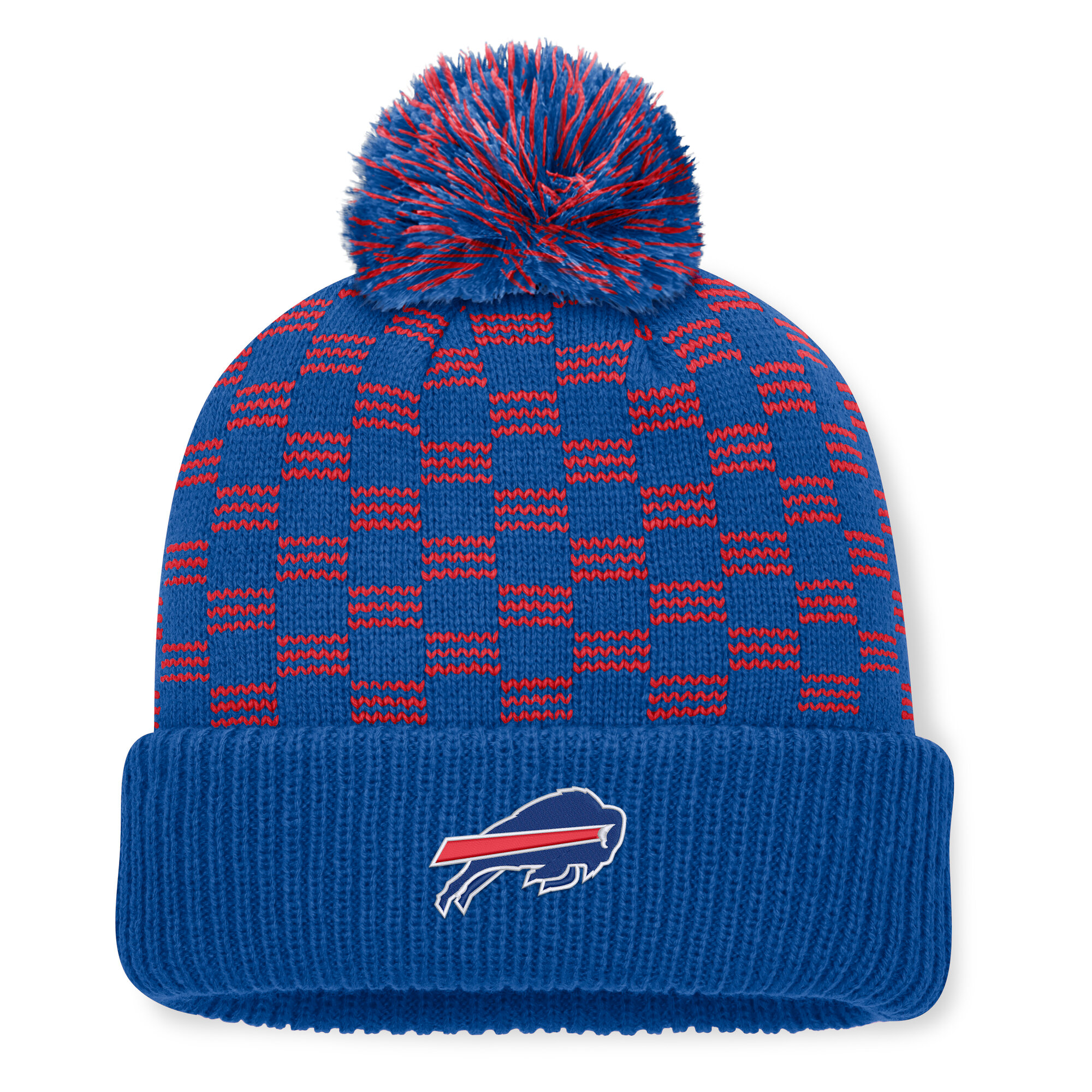 Women's Fanatics  Royal Buffalo Bills Relic Cuffed Knit Hat with Pom