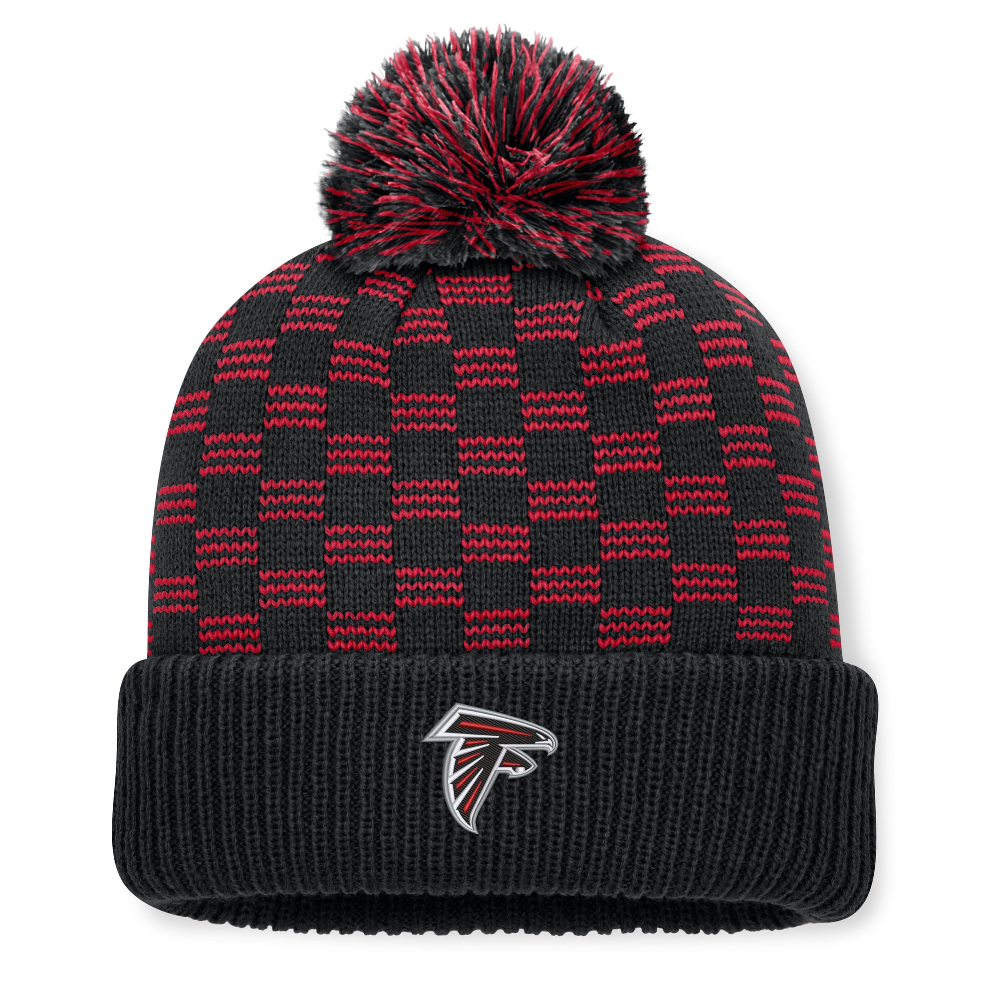 Women's Fanatics  Black Atlanta Falcons Relic Cuffed Knit Hat with Pom