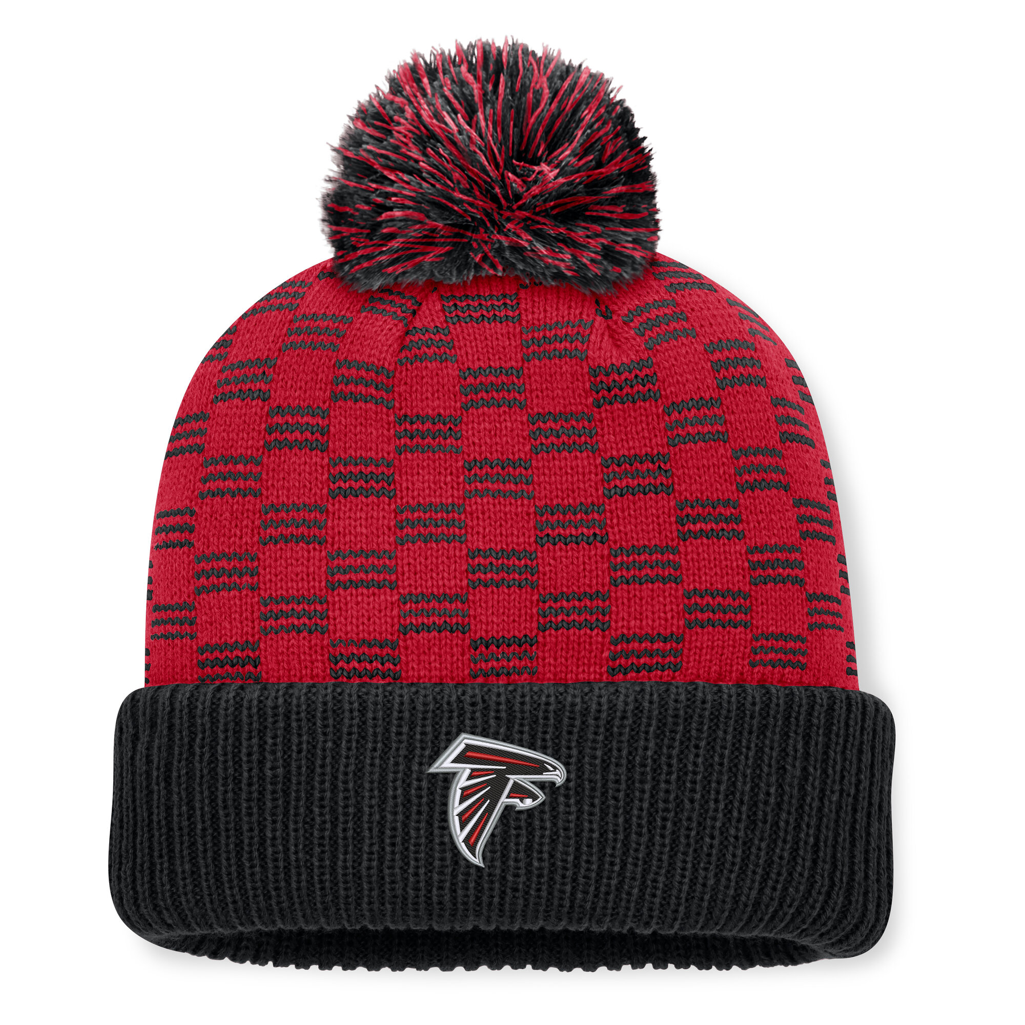 Women's Fanatics Black Atlanta Falcons Relic Cuffed Knit Hat with Pom