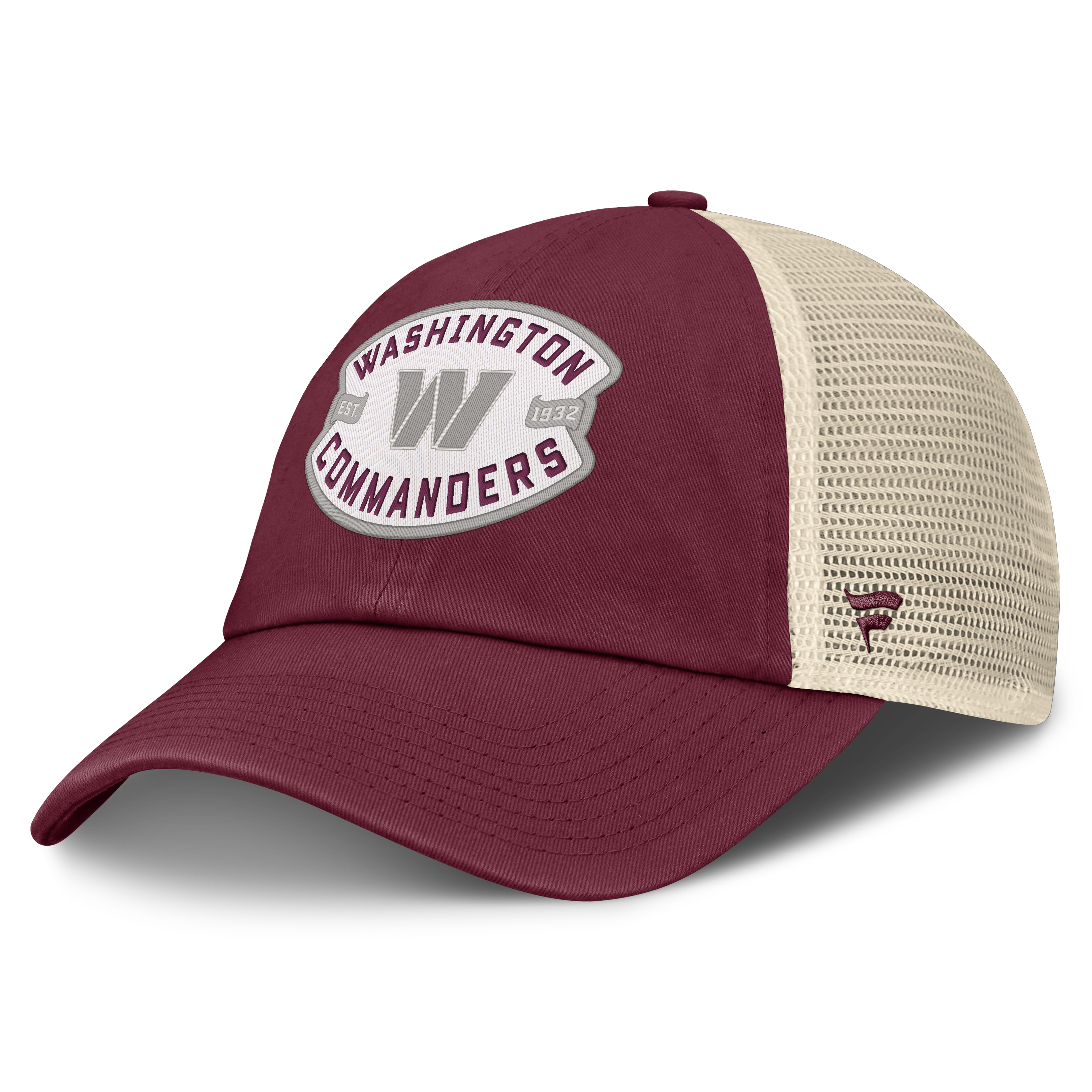 Men's Fanatics Burgundy Washington Commanders Placard Trucker Adjustable Hat