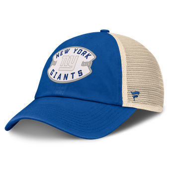 Men's Fanatics Royal New York Giants Placard Trucker Adjustable Hat