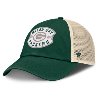 Men's Fanatics Green Green Bay Packers Placard Trucker Adjustable Hat