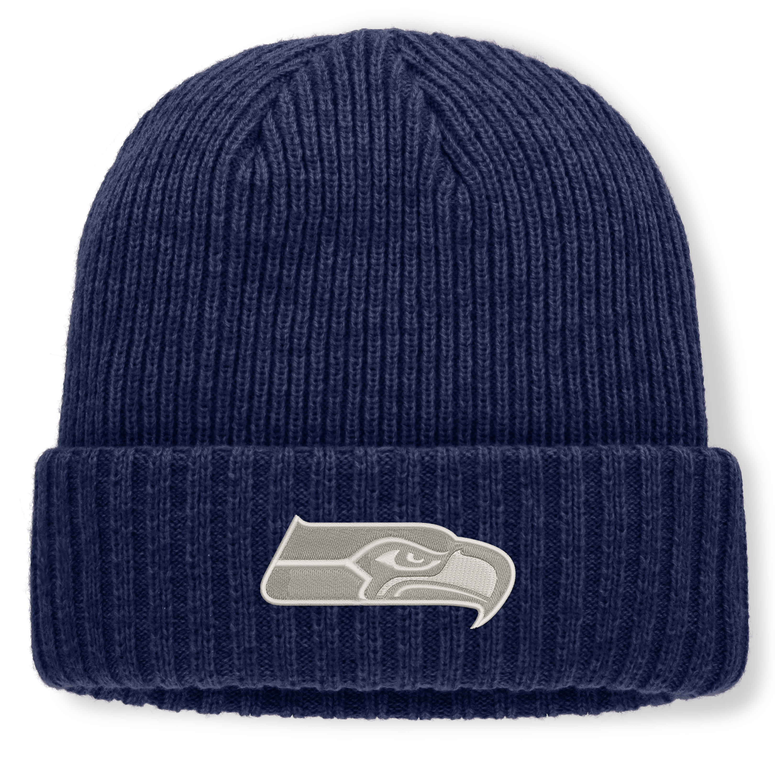 Men's Fanatics Heather College Navy Seattle Seahawks Cabin Cuffed Knit Hat