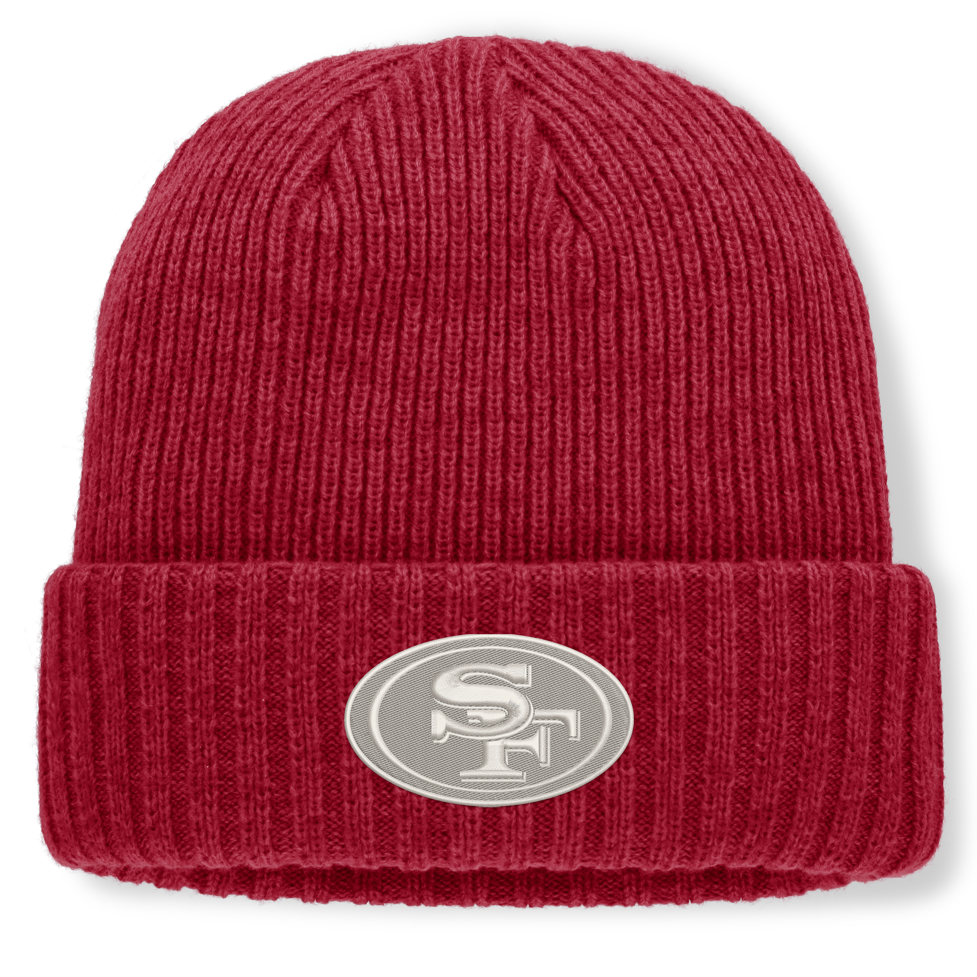 Men's Fanatics Heather Scarlet San Francisco 49ers Cabin Cuffed Knit Hat