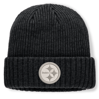 Men's Fanatics Heather Black Pittsburgh Steelers Cabin Cuffed Knit Hat