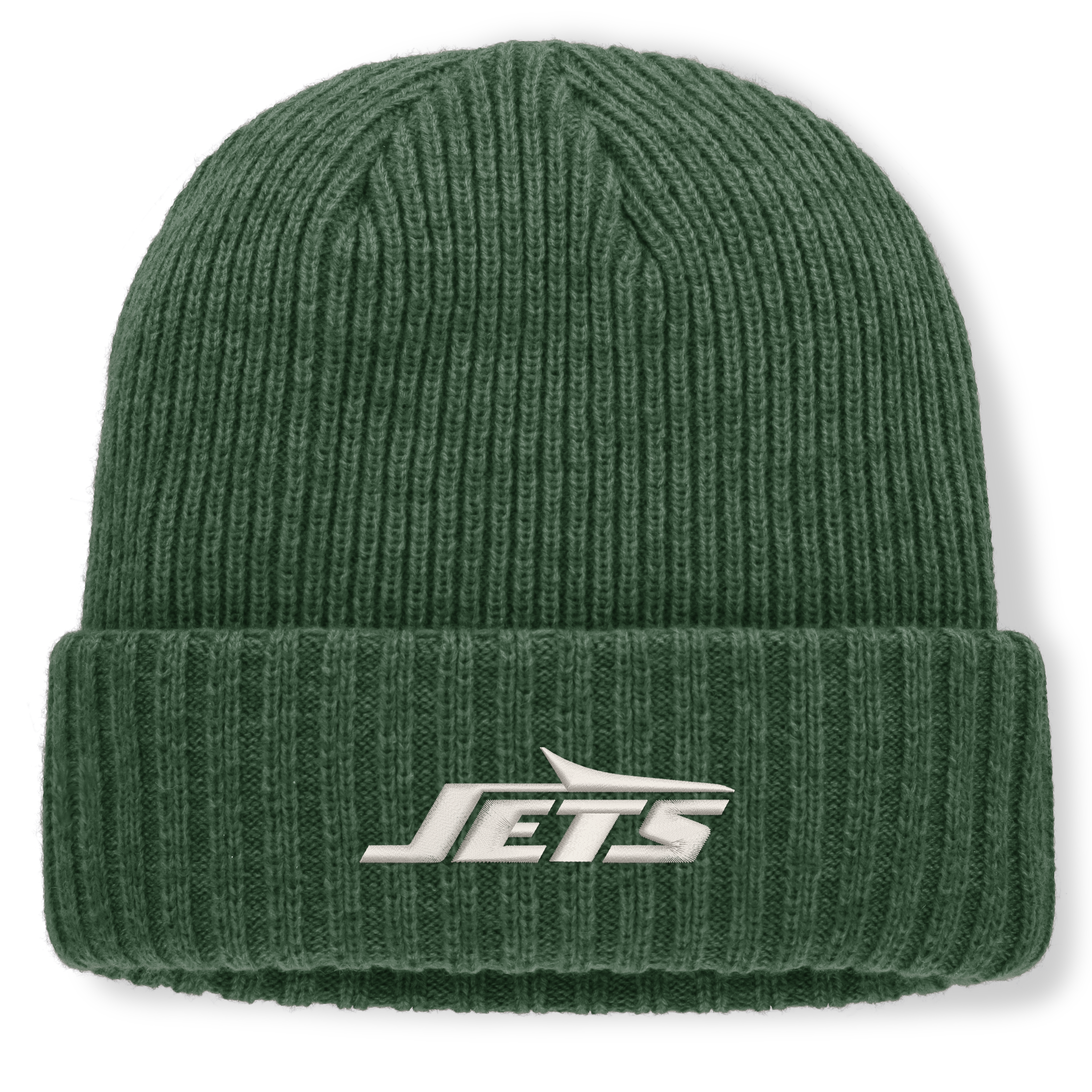 Men's Fanatics Heather Green New York Jets Cabin Cuffed Knit Hat