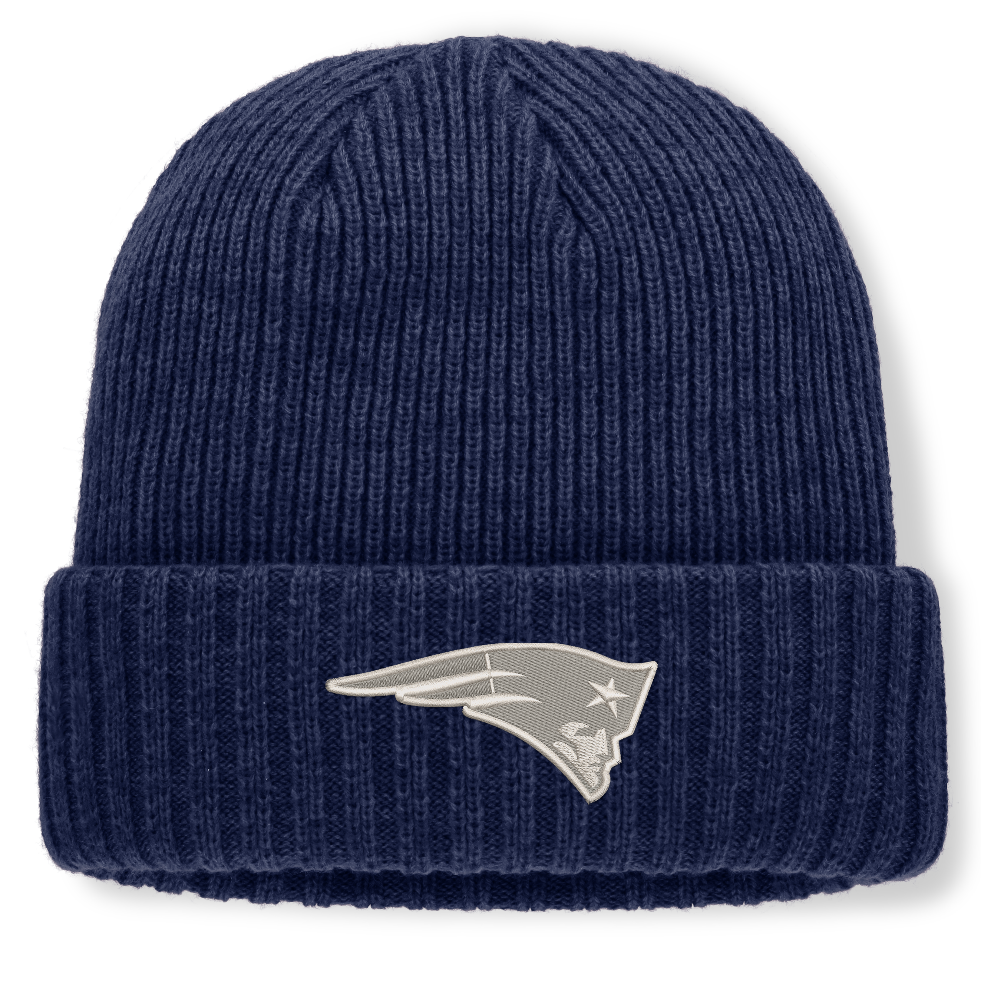 Men's Fanatics Heather Navy New England Patriots Cabin Cuffed Knit Hat