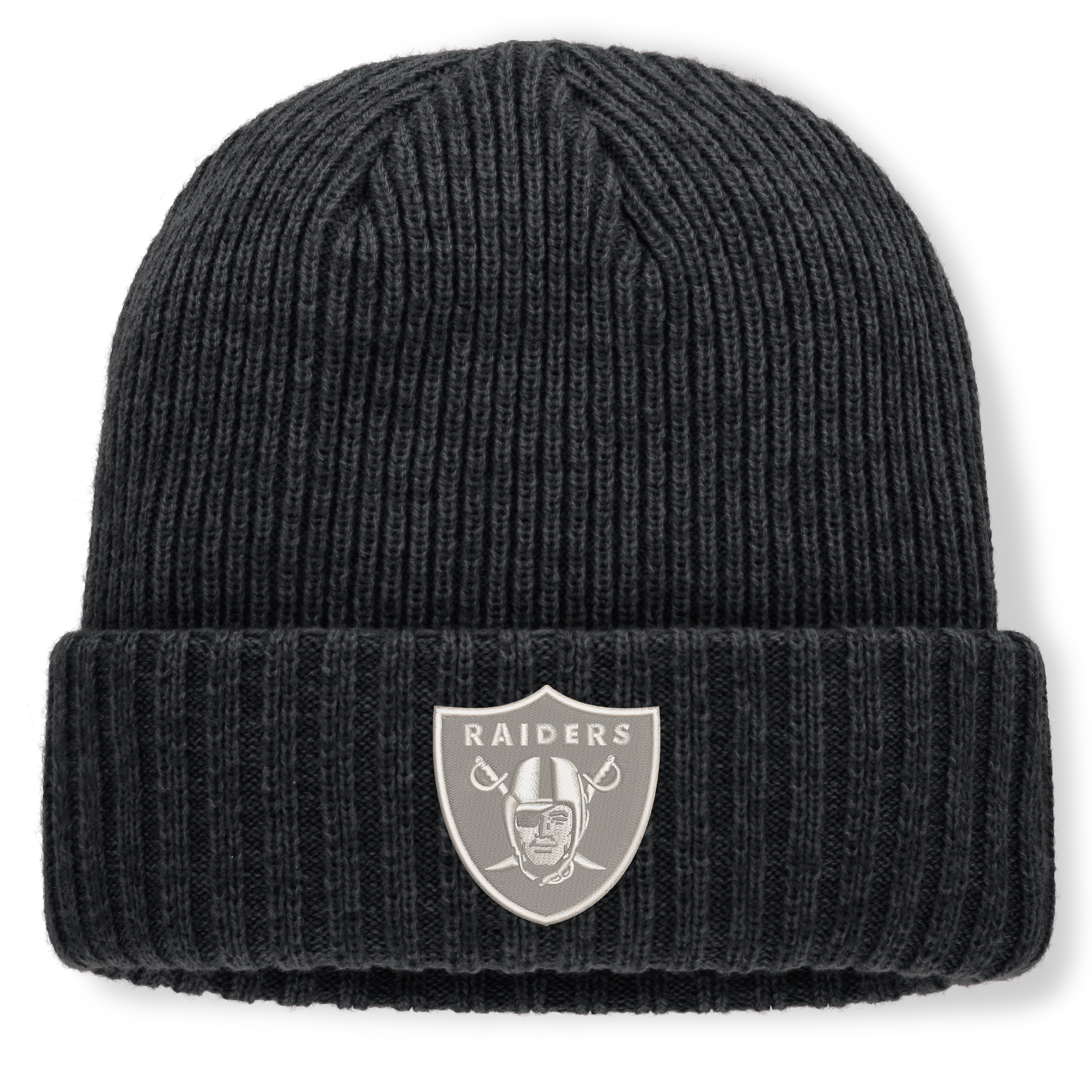 Men's Fanatics Heather Black Las Vegas Raiders Cabin Cuffed Knit Hat