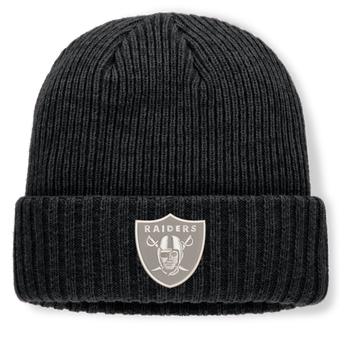 Men's Fanatics Heather Black Las Vegas Raiders Cabin Cuffed Knit Hat