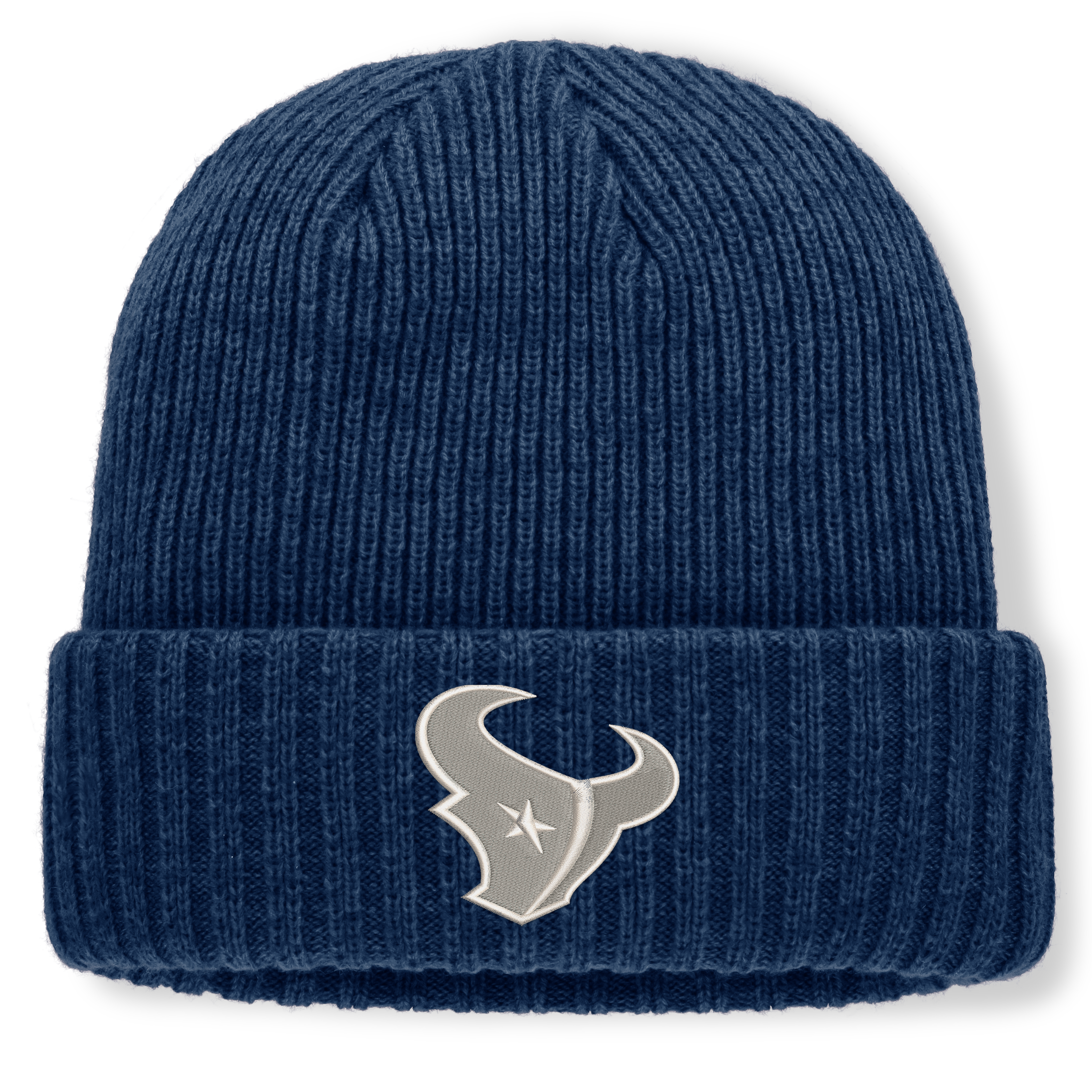 Men's Fanatics Heather Navy Houston Texans Cabin Cuffed Knit Hat