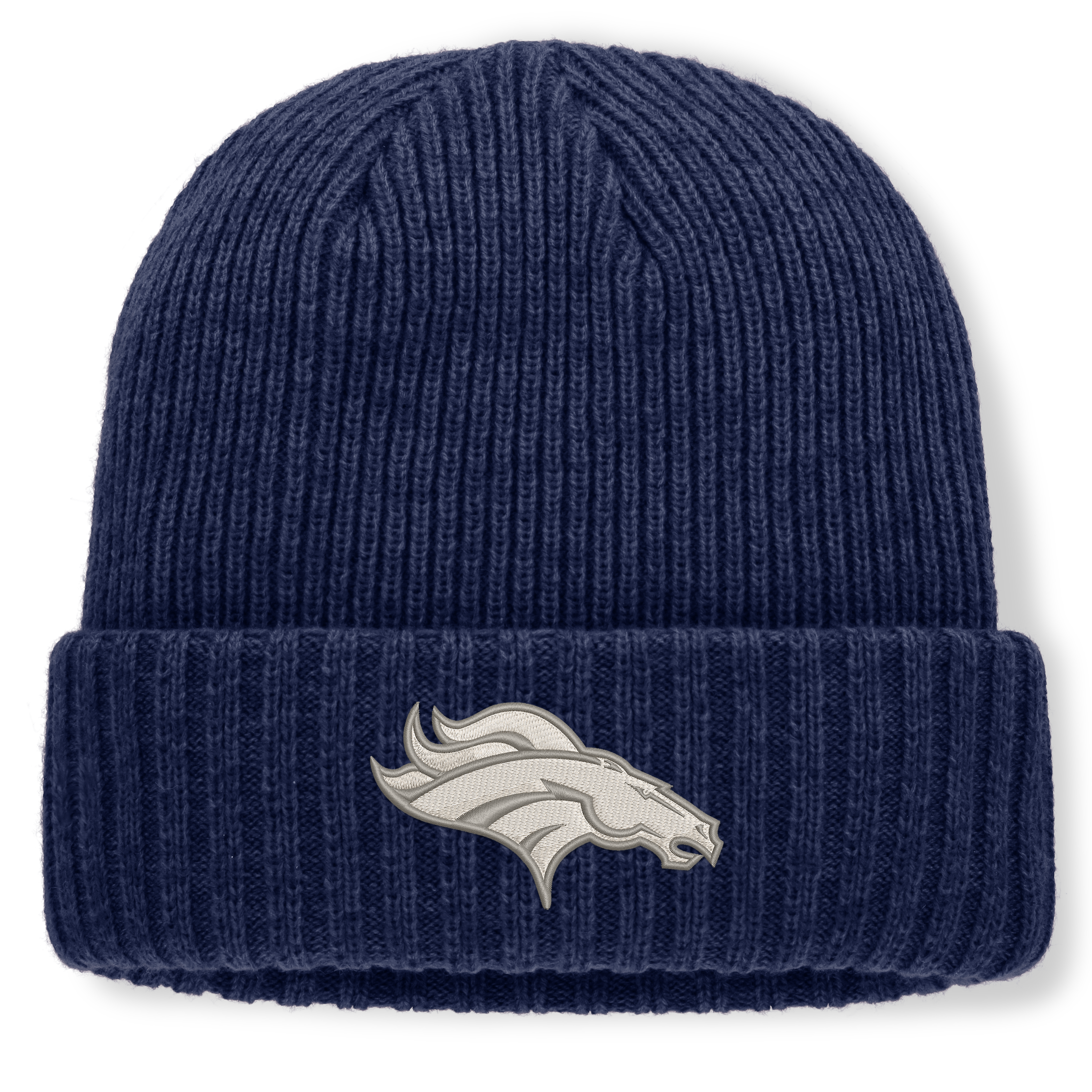 Men's Fanatics Heather Navy Denver Broncos Cabin Cuffed Knit Hat