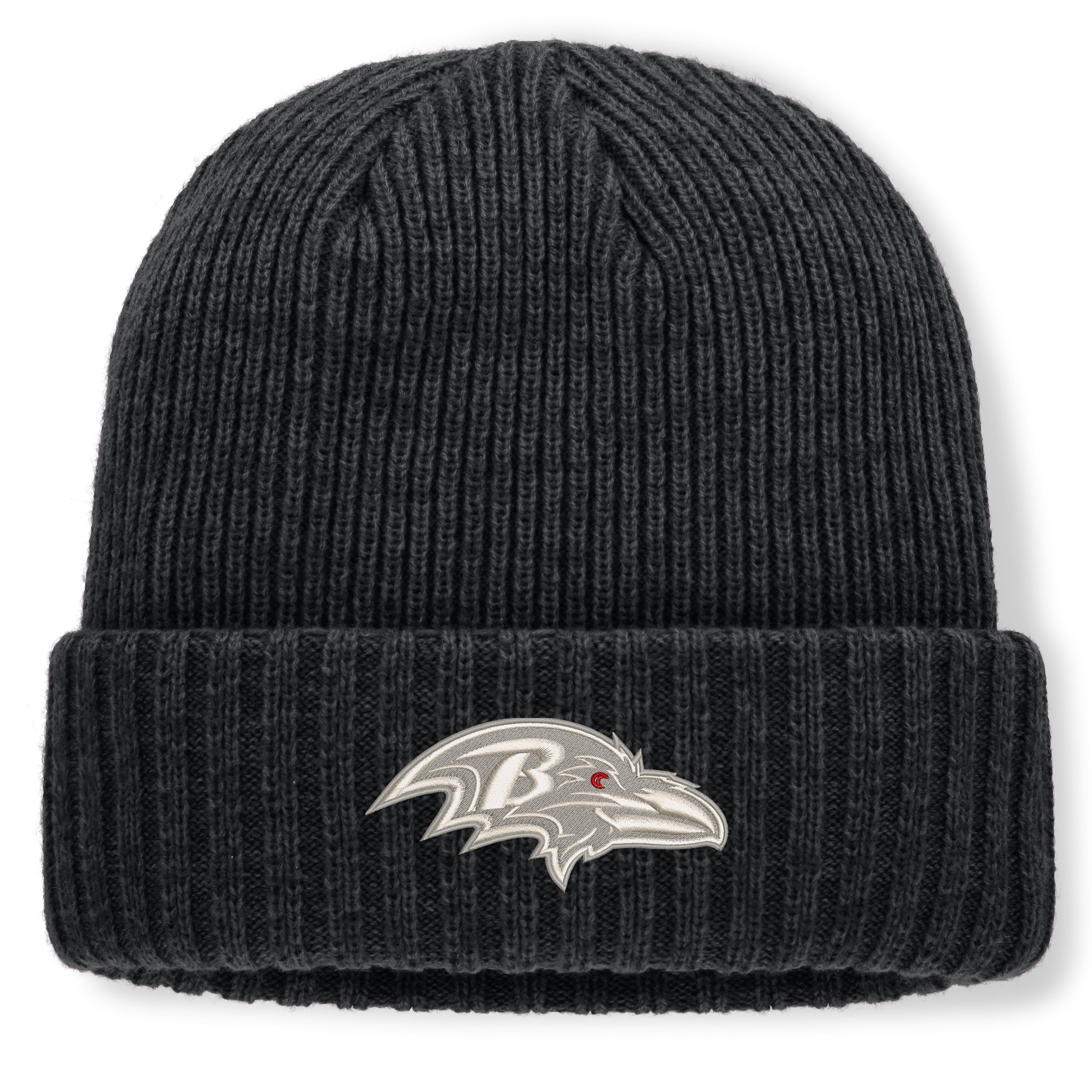 Men's Fanatics Heather Black Baltimore Ravens Cabin Cuffed Knit Hat