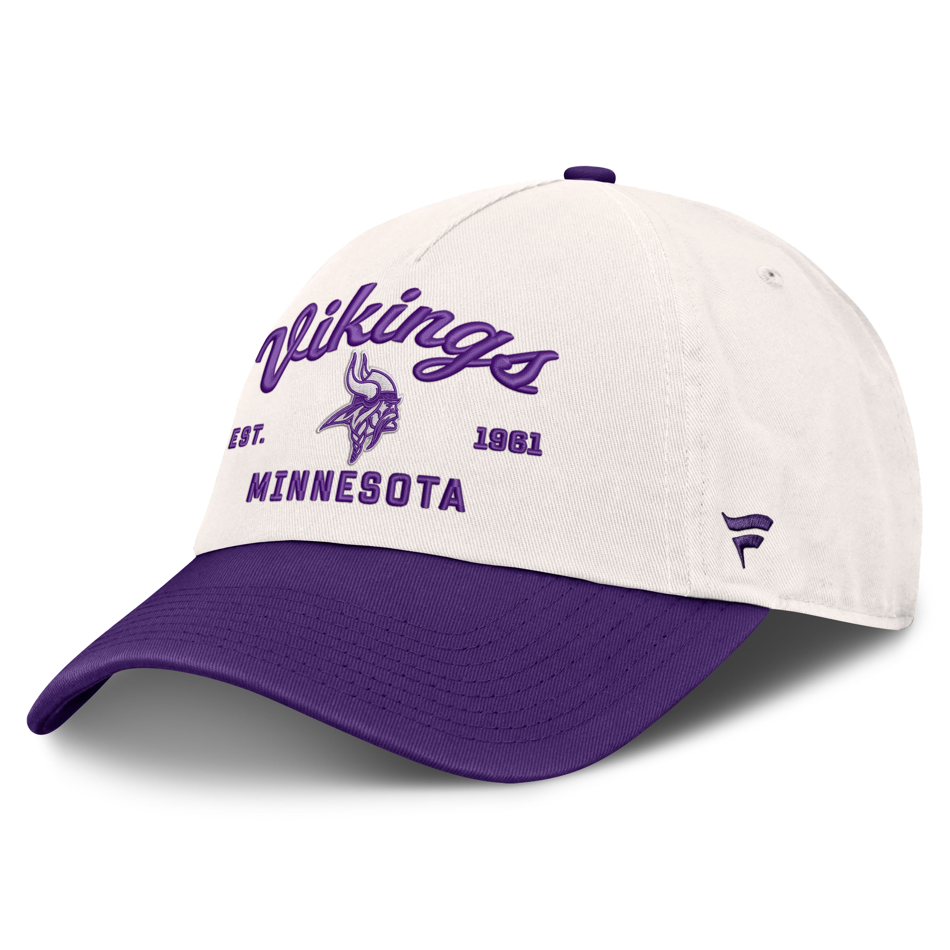 Women's Fanatics  Cream Minnesota Vikings Manifest Adjustable Hat