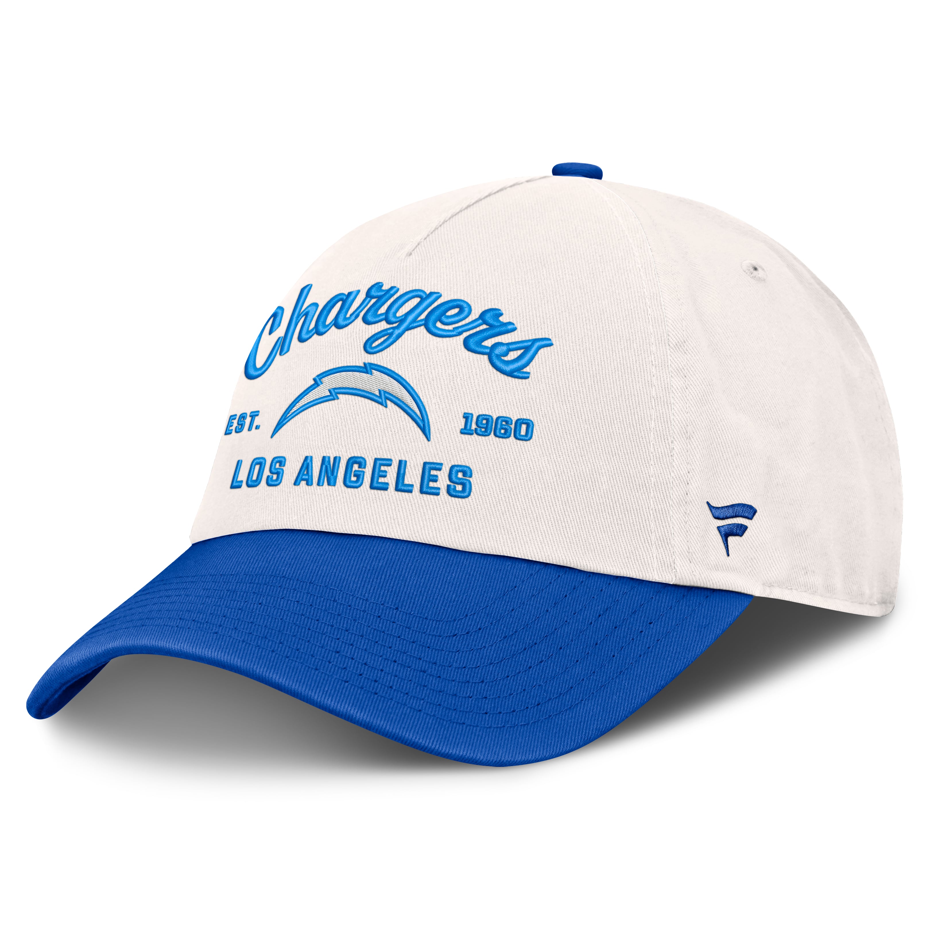 Women's Fanatics  Cream Los Angeles Chargers Manifest Adjustable Hat