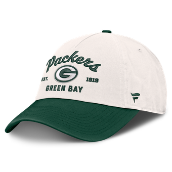 Women's Fanatics  Cream Green Bay Packers Manifest Adjustable Hat