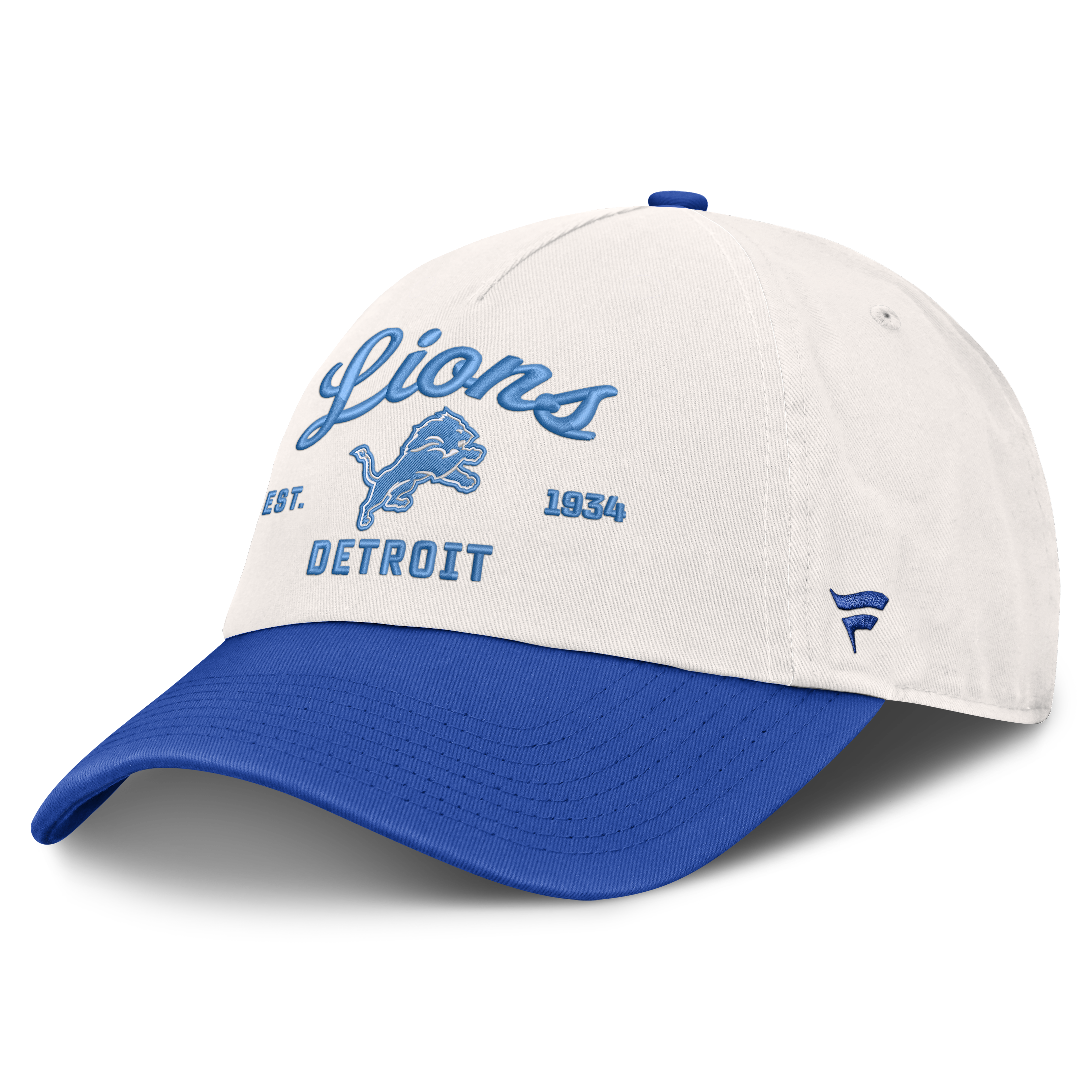 Women's Fanatics  Cream Detroit Lions Manifest Adjustable Hat