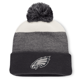 Men's Fanatics Charcoal/Gray Philadelphia Eagles Cuffed Knit Hat with Pom