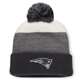 Men's Fanatics Charcoal/Gray New England Patriots Cuffed Knit Hat with Pom