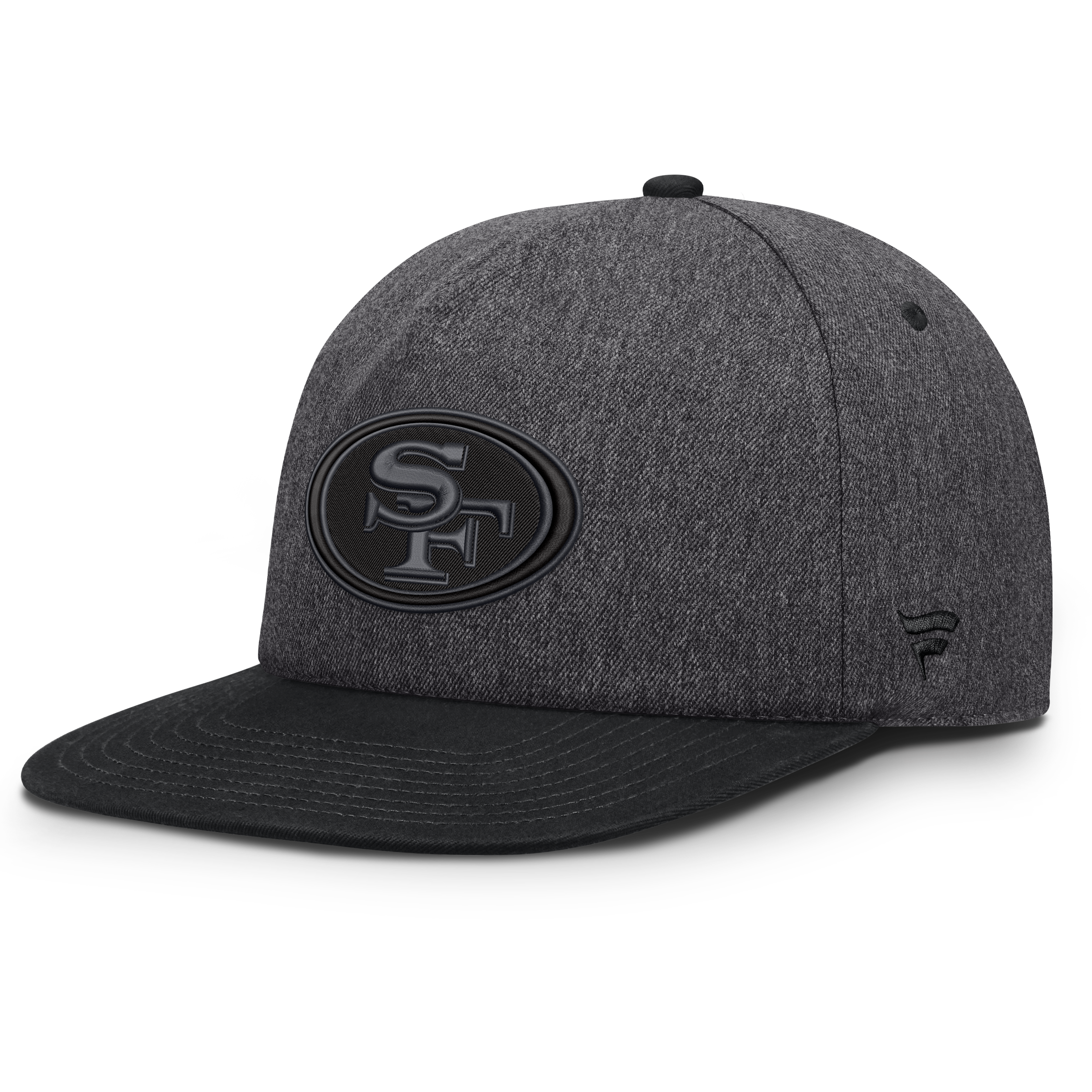 Men's Fanatics Heather Gray/Charcoal San Francisco 49ers Clear Away Golfer Adjustable Hat