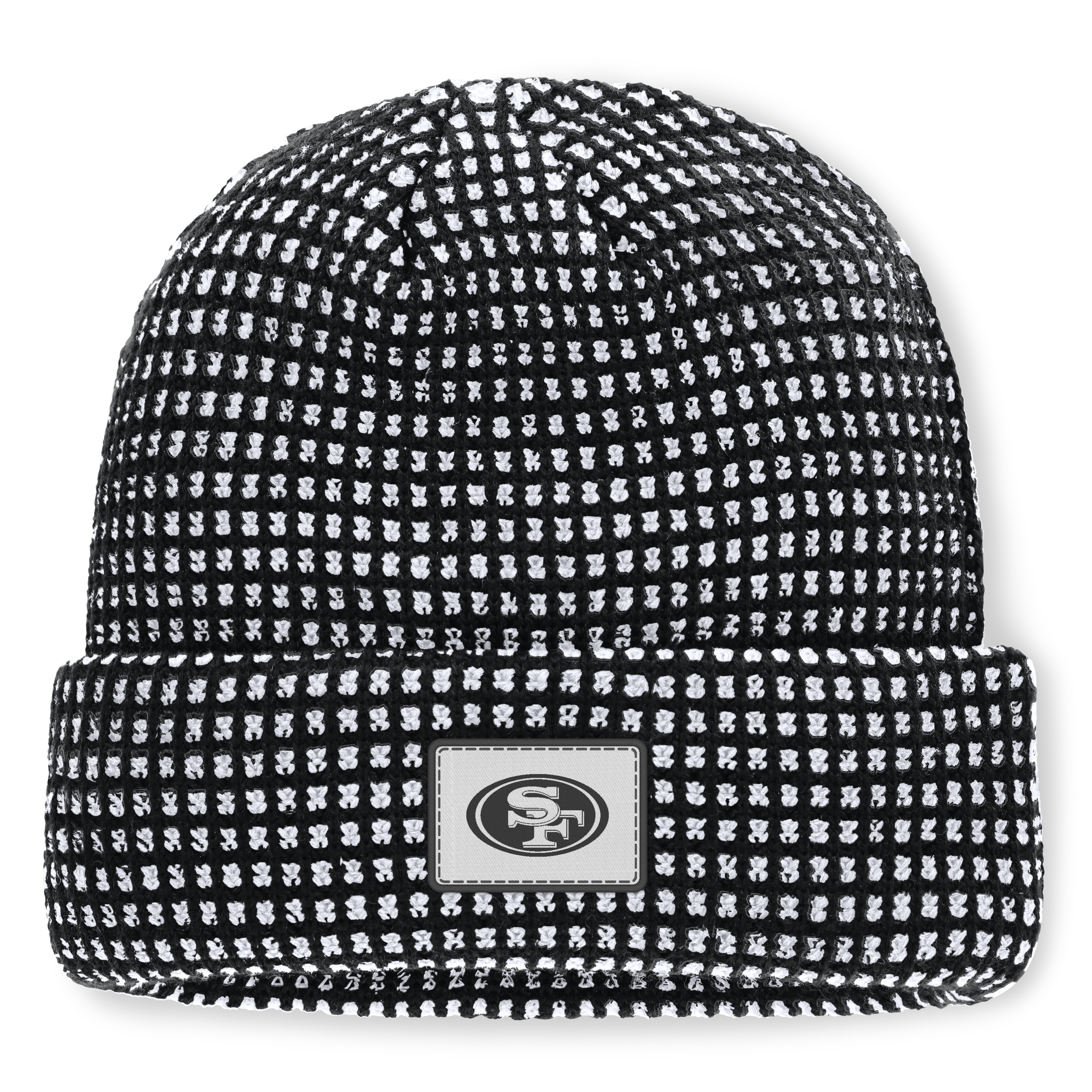 Men's Fanatics Black/White San Francisco 49ers Scheme Cuffed Knit Hat