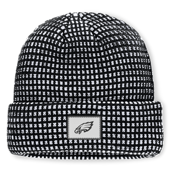 Men's Fanatics Black/White Philadelphia Eagles Scheme Cuffed Knit Hat