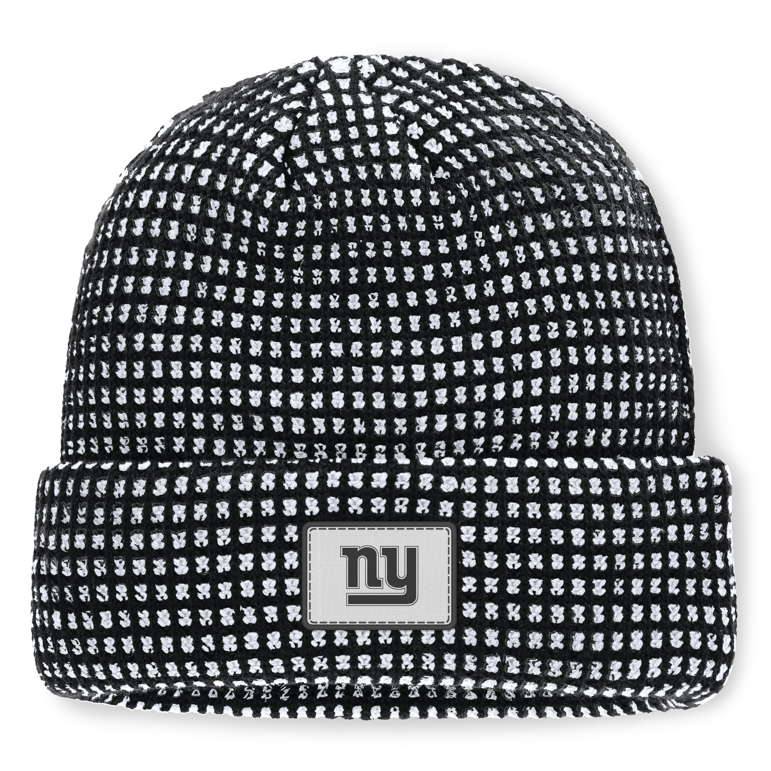Men's Fanatics Black/White New York Giants Scheme Cuffed Knit Hat
