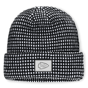 Men's Fanatics Black/White Kansas City Chiefs Scheme Cuffed Knit Hat