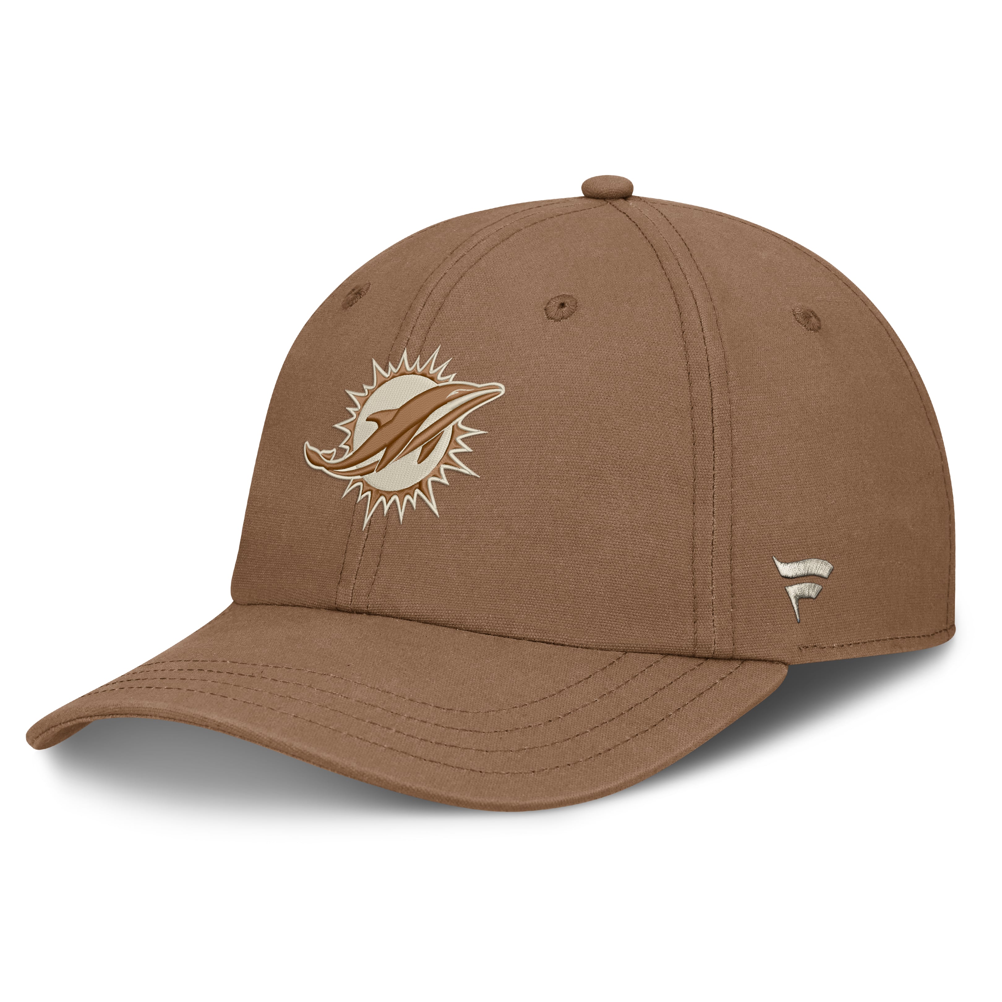 Men's Fanatics  Brown Miami Dolphins Herth Adjustable Hat