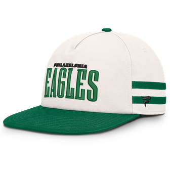 Men's Fanatics Cream/Kelly Green Philadelphia Eagles Heritage Doubleback Golfer Adjustable Hat
