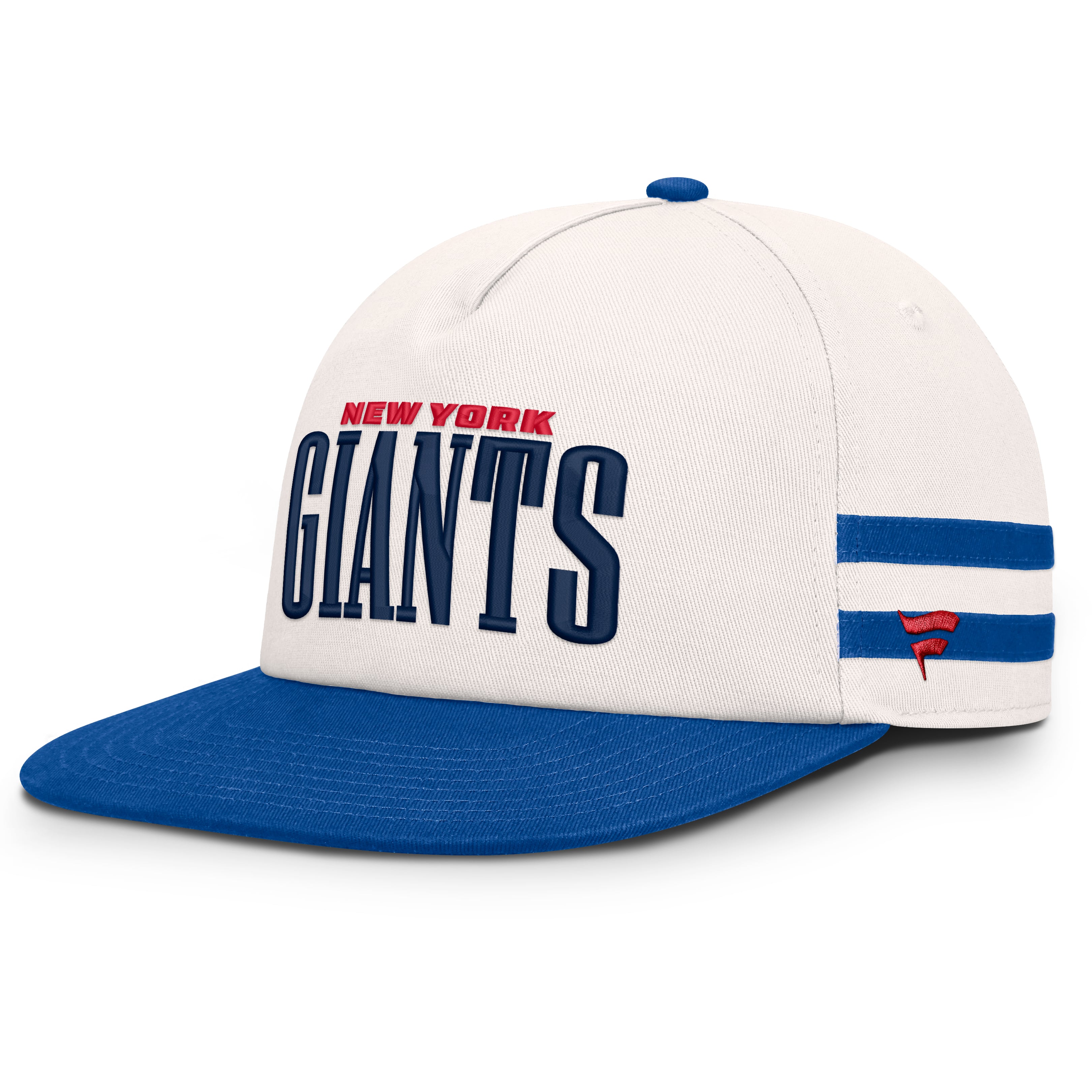 Men's Fanatics Cream/Royal New York Giants Heritage Doubleback Golfer Adjustable Hat