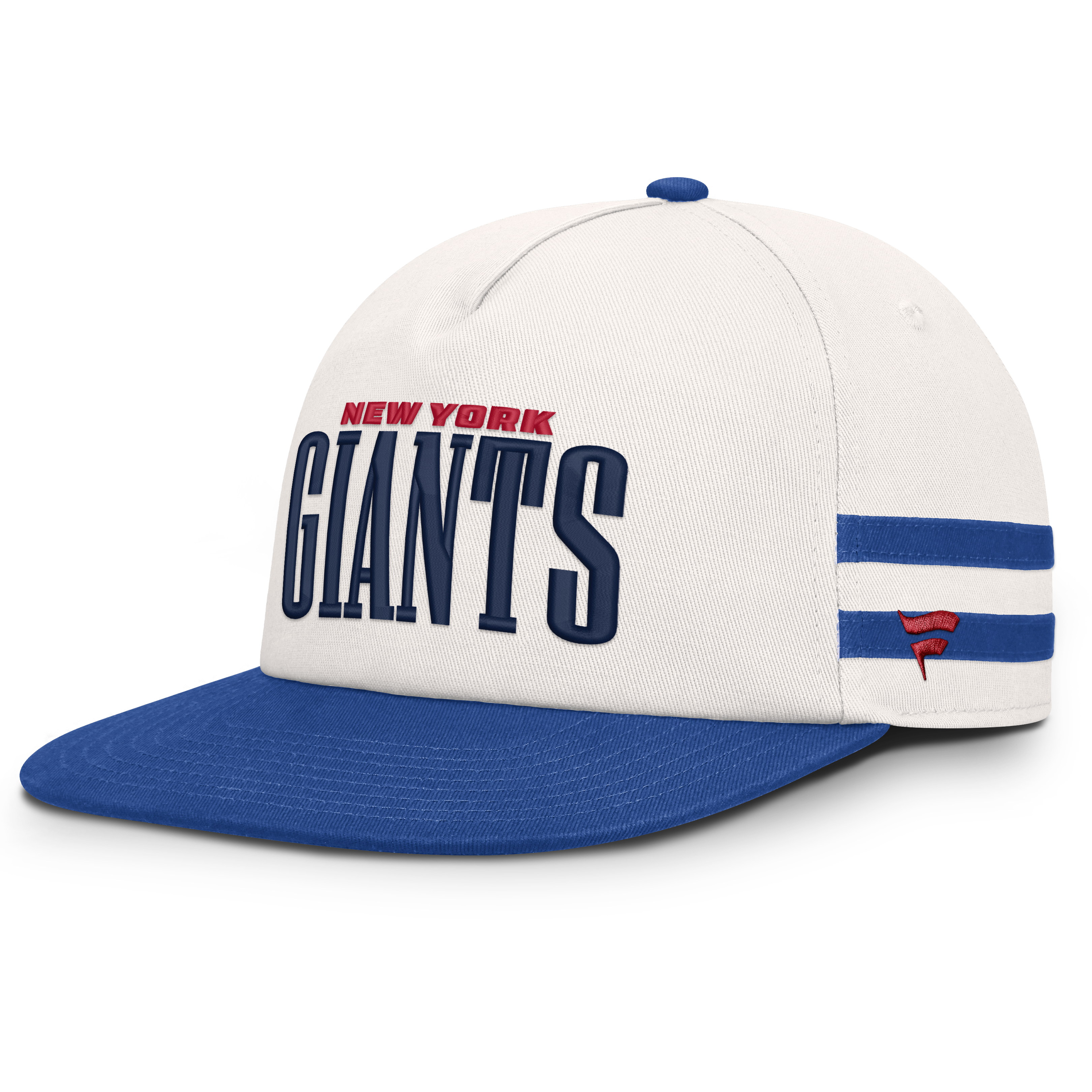 Men's Fanatics Cream/Royal New York Giants Heritage Doubleback Golfer Adjustable Hat
