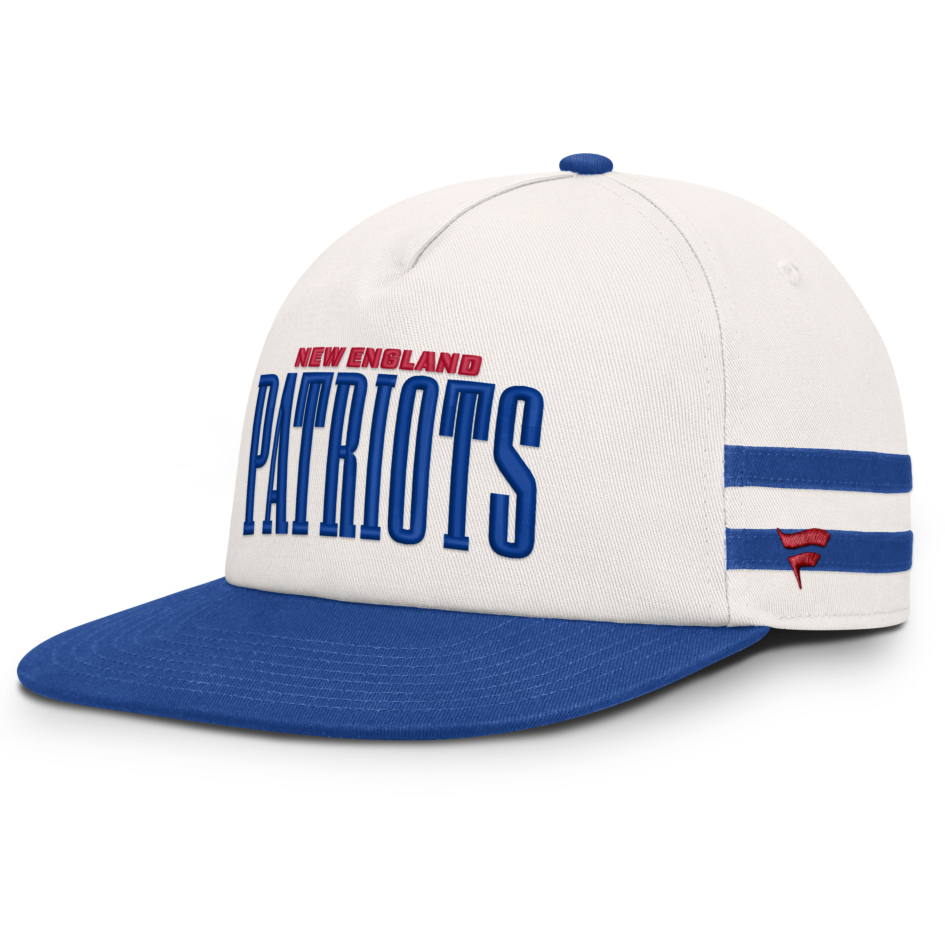 Men's Fanatics Cream/Royal New England Patriots Heritage Doubleback Golfer Adjustable Hat