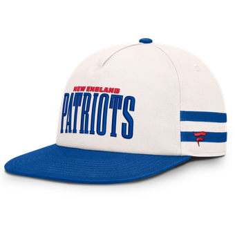 Men's Fanatics Cream/Royal New England Patriots Heritage Doubleback Golfer Adjustable Hat
