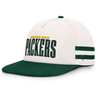 Men's Fanatics Cream/Green Green Bay Packers Heritage Doubleback Golfer Adjustable Hat