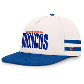 Men's Fanatics Cream/Royal Denver Broncos Heritage Doubleback Golfer Adjustable Hat