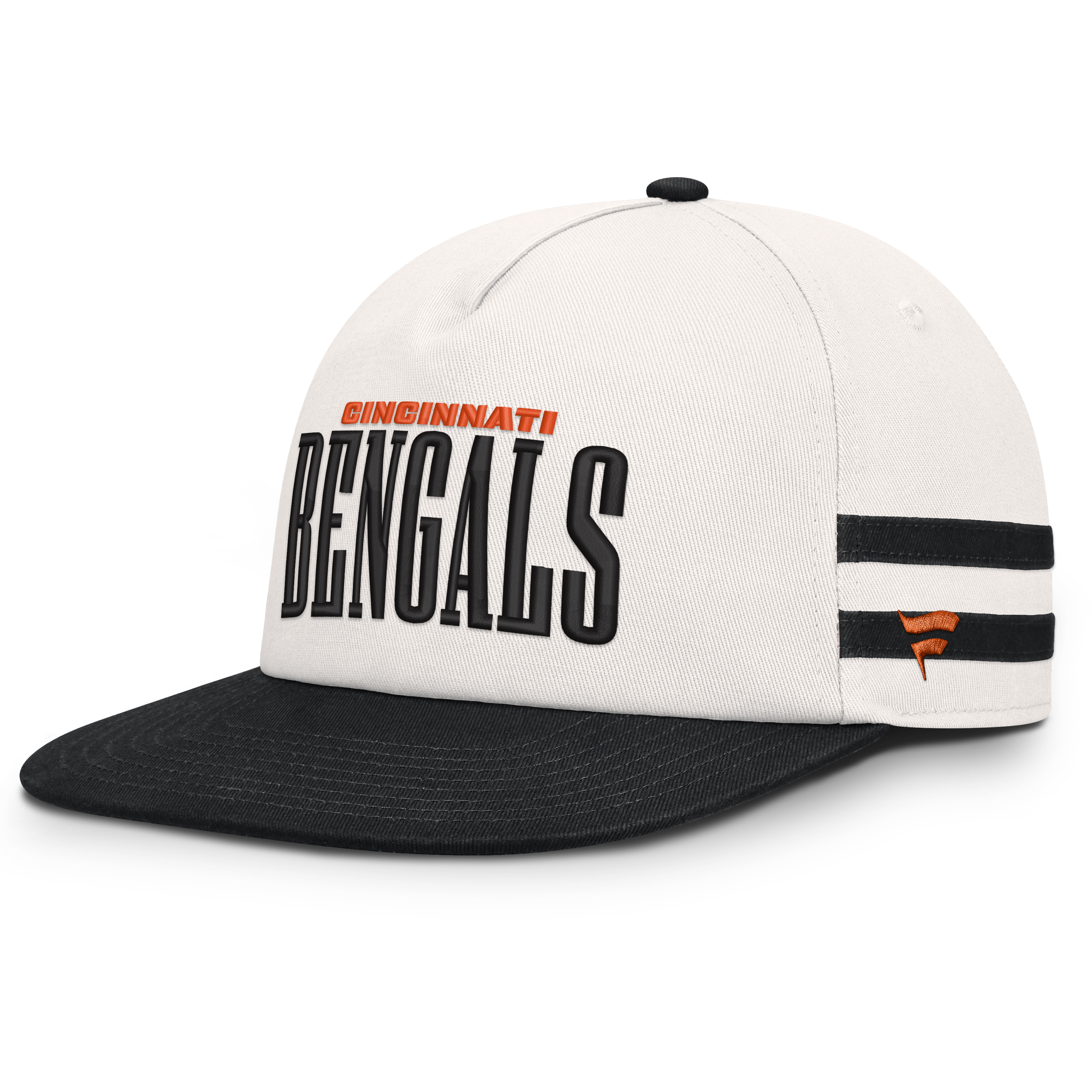 Men’s Fanatics Cream/Black Cincinnati Bengals Heritage Doubleback Golfer Adjustable Hat Men’s Fanatics Cream/Black Cincinnati Bengals Heritage Doubleback Golfer Adjustable Hat