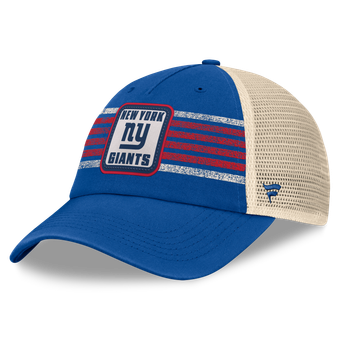 Men's Fanatics  Royal New York Giants Heritage Logo Waggle Unstructured Trucker Hat