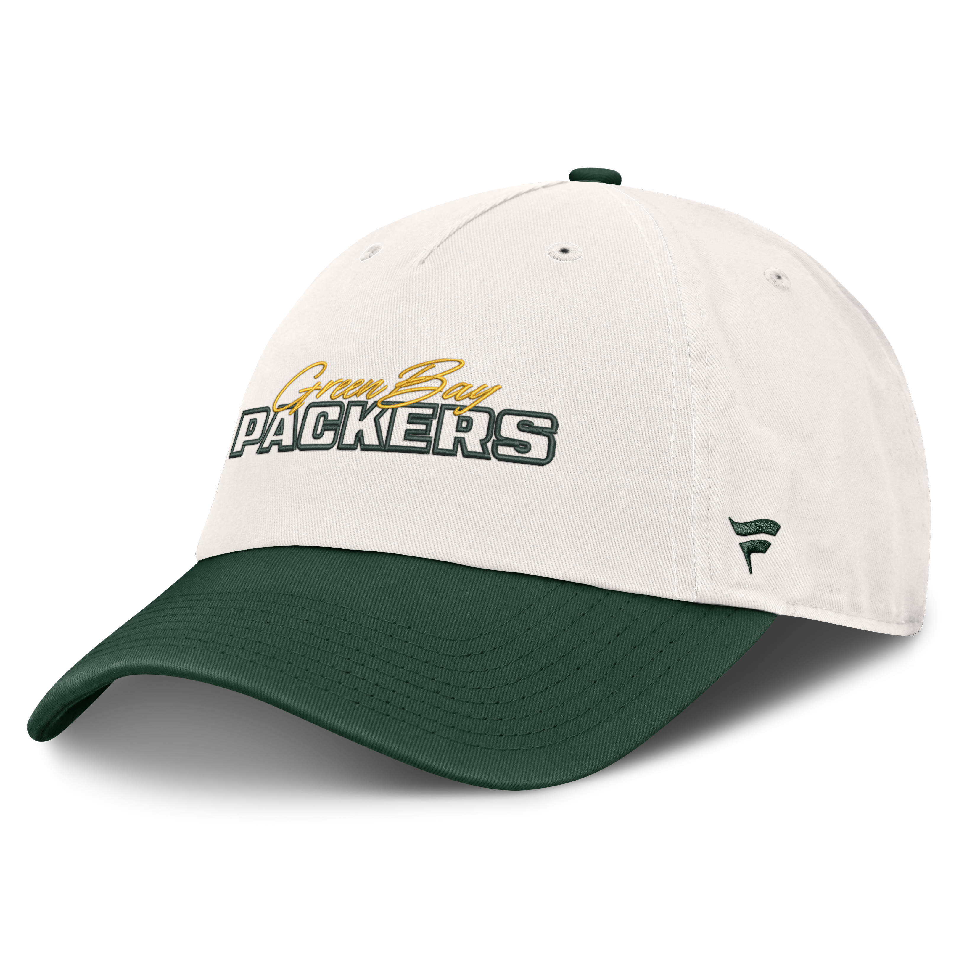 Women's Fanatics Cream Green Bay Packers Heritage Amity Adjustable Hat