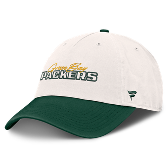 Women's Fanatics  Cream Green Bay Packers Heritage Amity Adjustable Hat