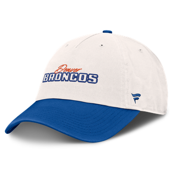 Women's Fanatics  Cream Denver Broncos Heritage Amity Adjustable Hat