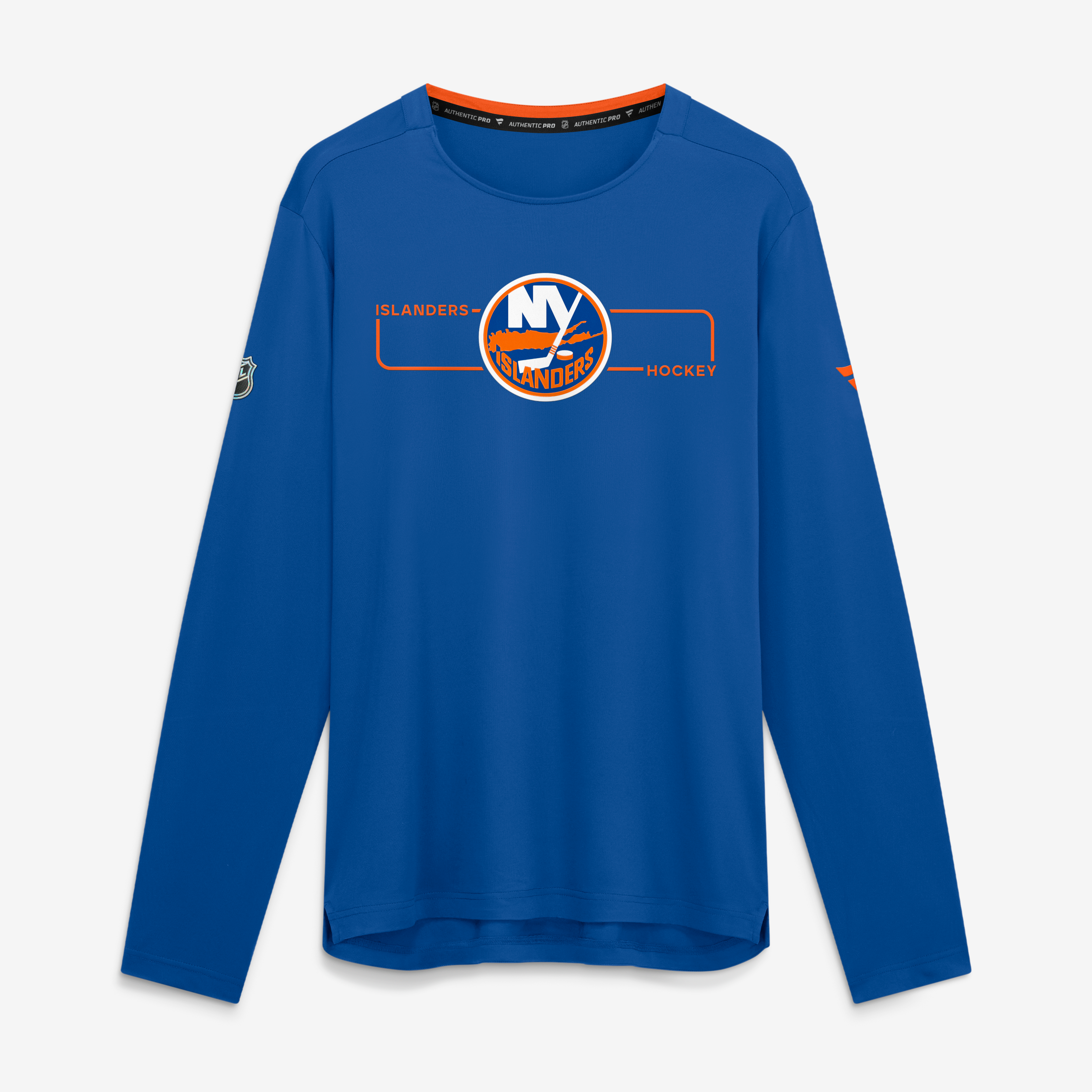 Men's Fanatics Royal New York Islanders Authentic Pro Rink Tech Long Sleeve T-Shirt