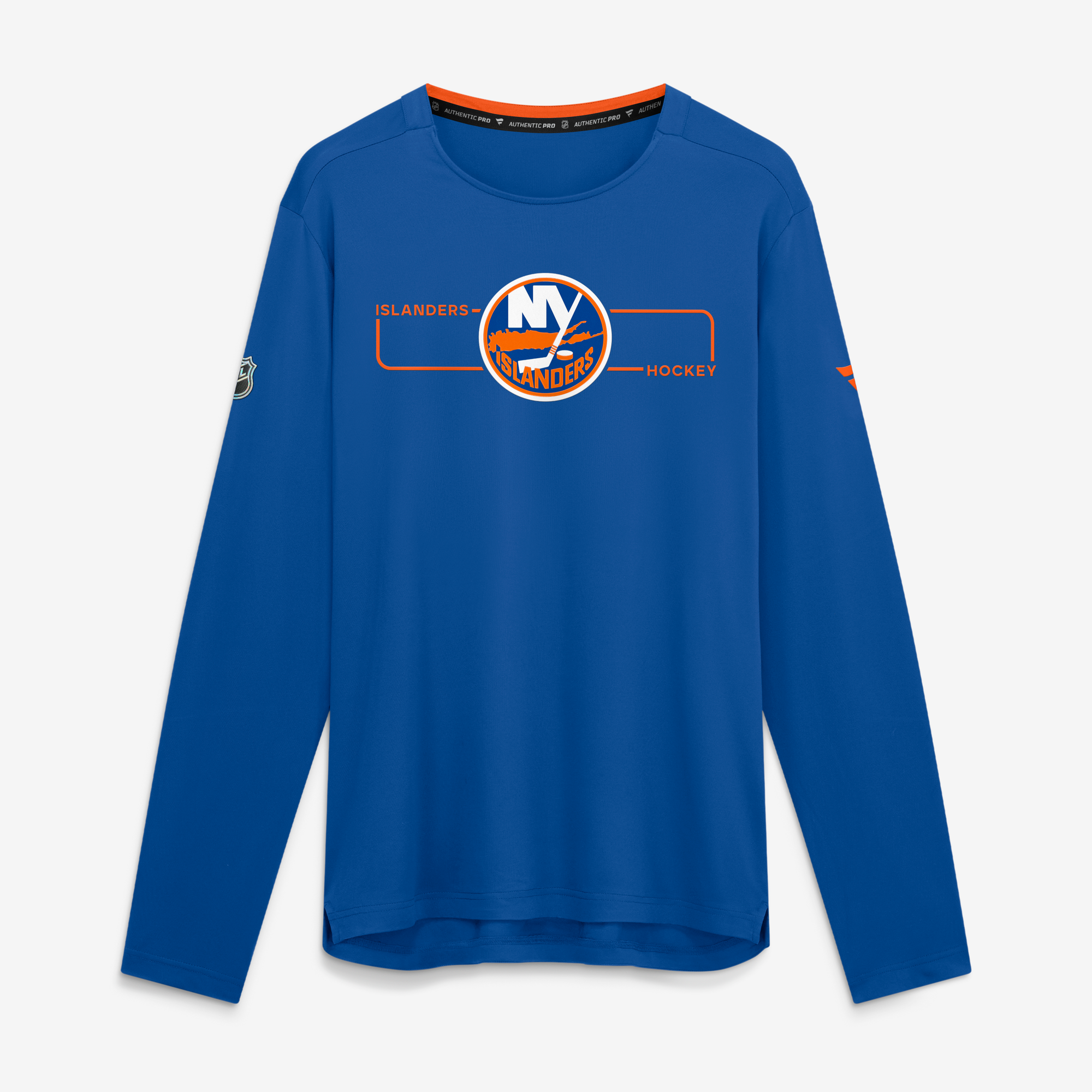 Men's Fanatics Royal New York Islanders Authentic Pro Rink Tech Long Sleeve T-Shirt
