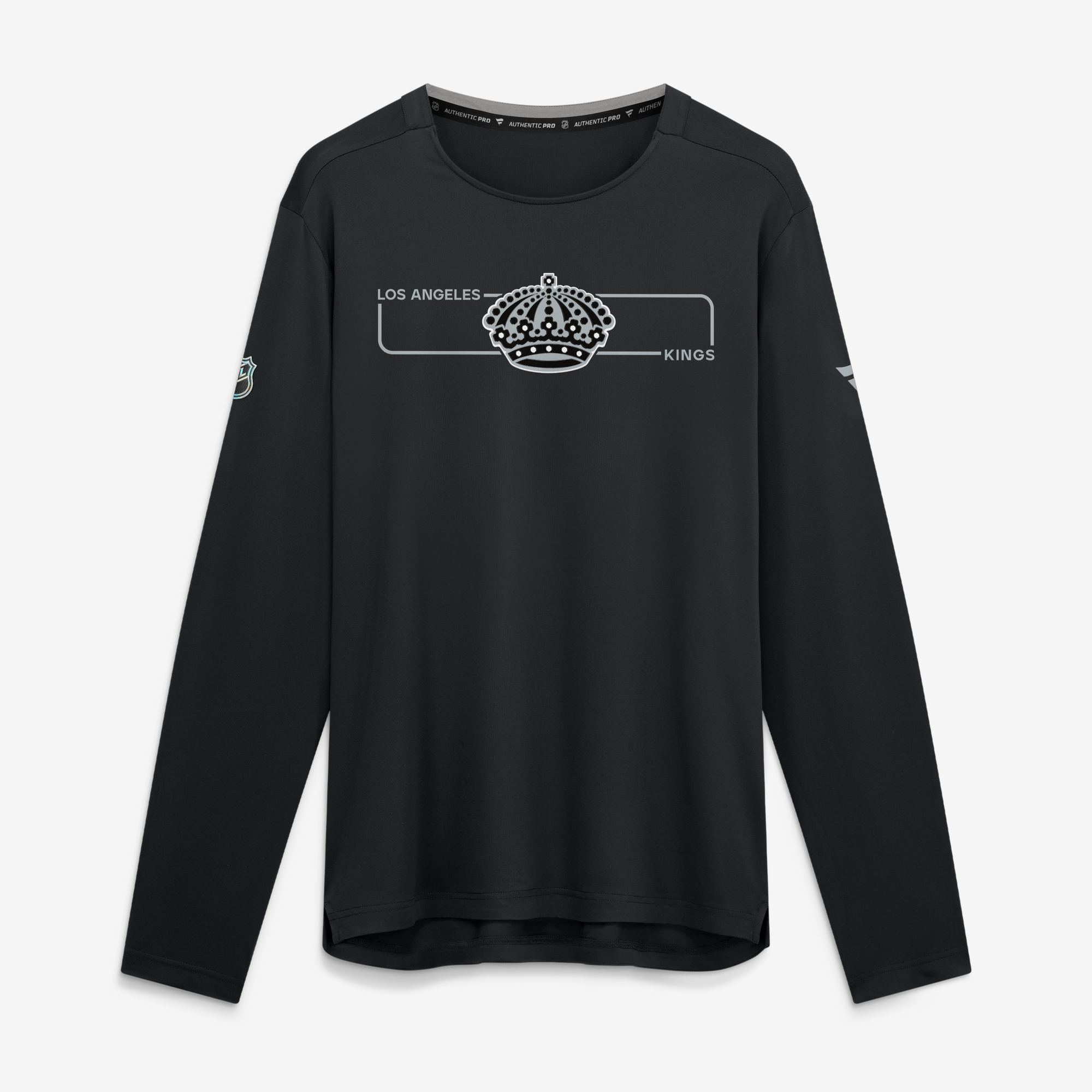 Men's Fanatics Black Los Angeles Kings Authentic Pro Rink Tech Long Sleeve T-Shirt