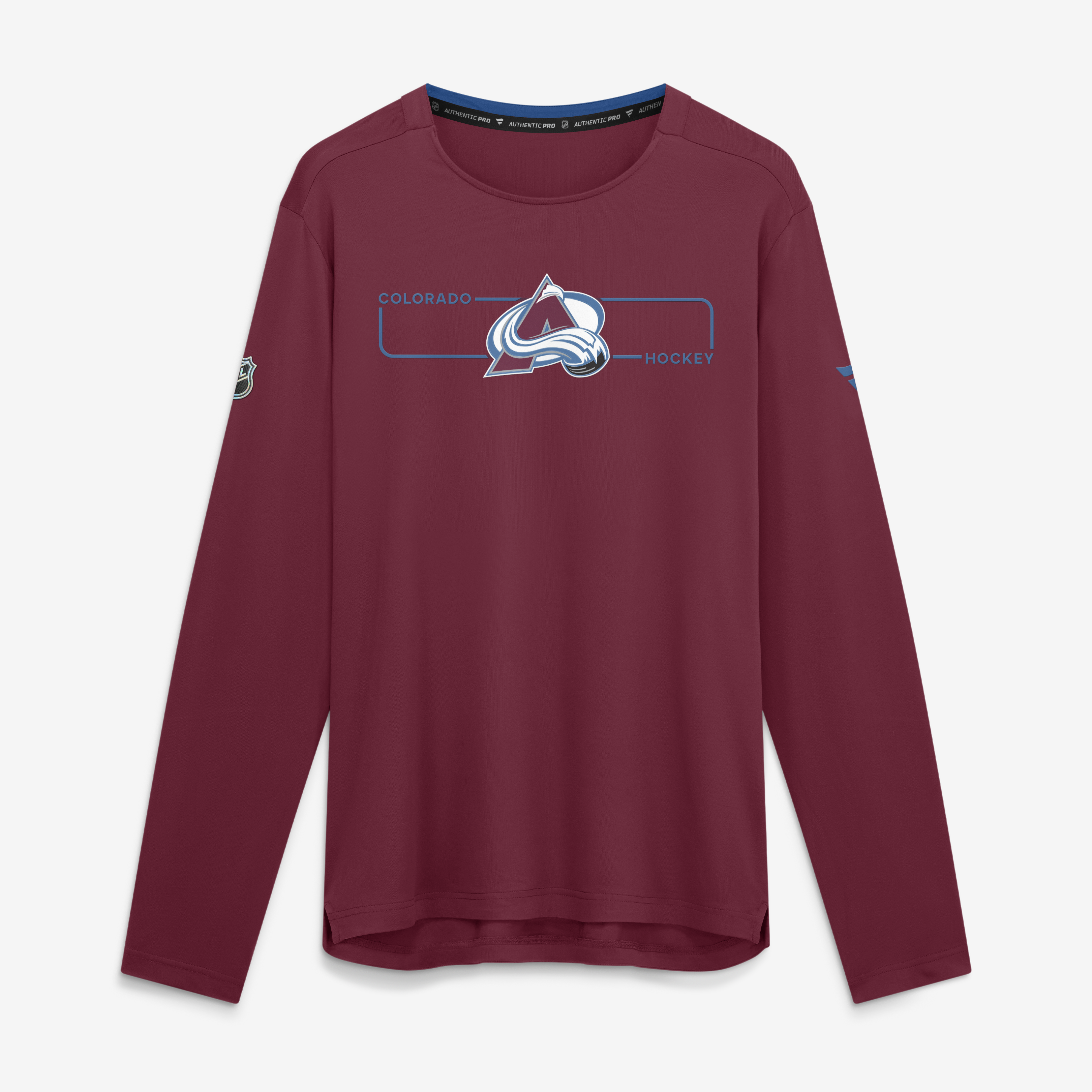 Men’s Fanatics Burgundy Colorado Avalanche Authentic Pro Rink Tech Long Sleeve T-Shirt Men’s Fanatics Burgundy Colorado Avalanche Authentic Pro Rink Tech Long Sleeve T-Shirt