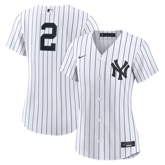 Women's Nike Derek Jeter White New York Yankees Home Retired Replica Jersey